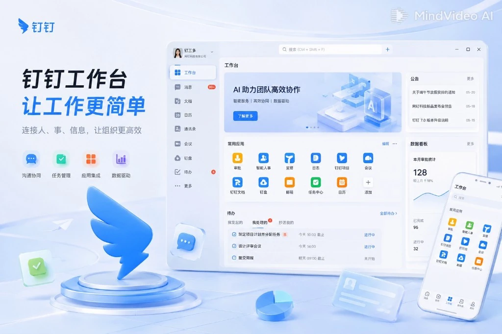 钉钉网页版屏幕共享与高清会议